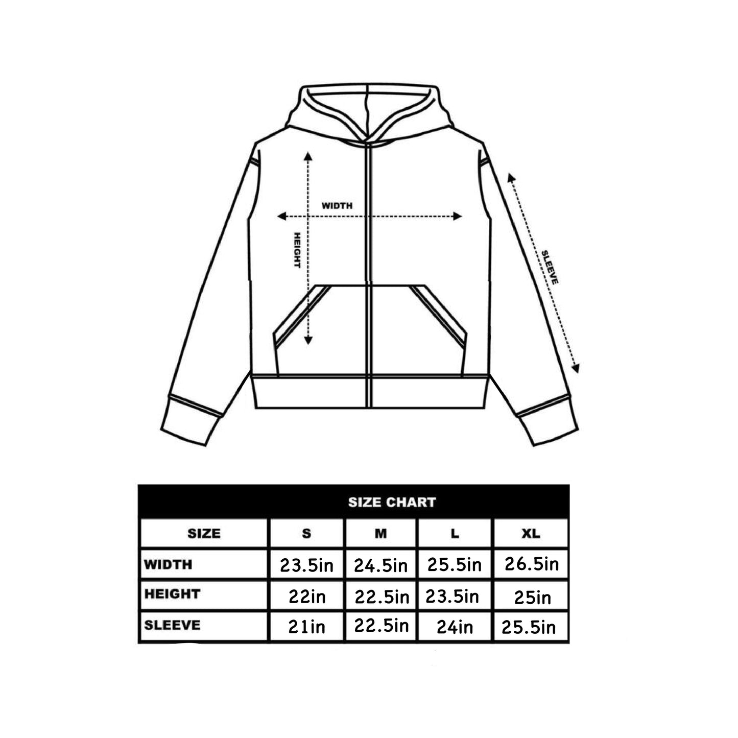 Cropped Star Zip-Up