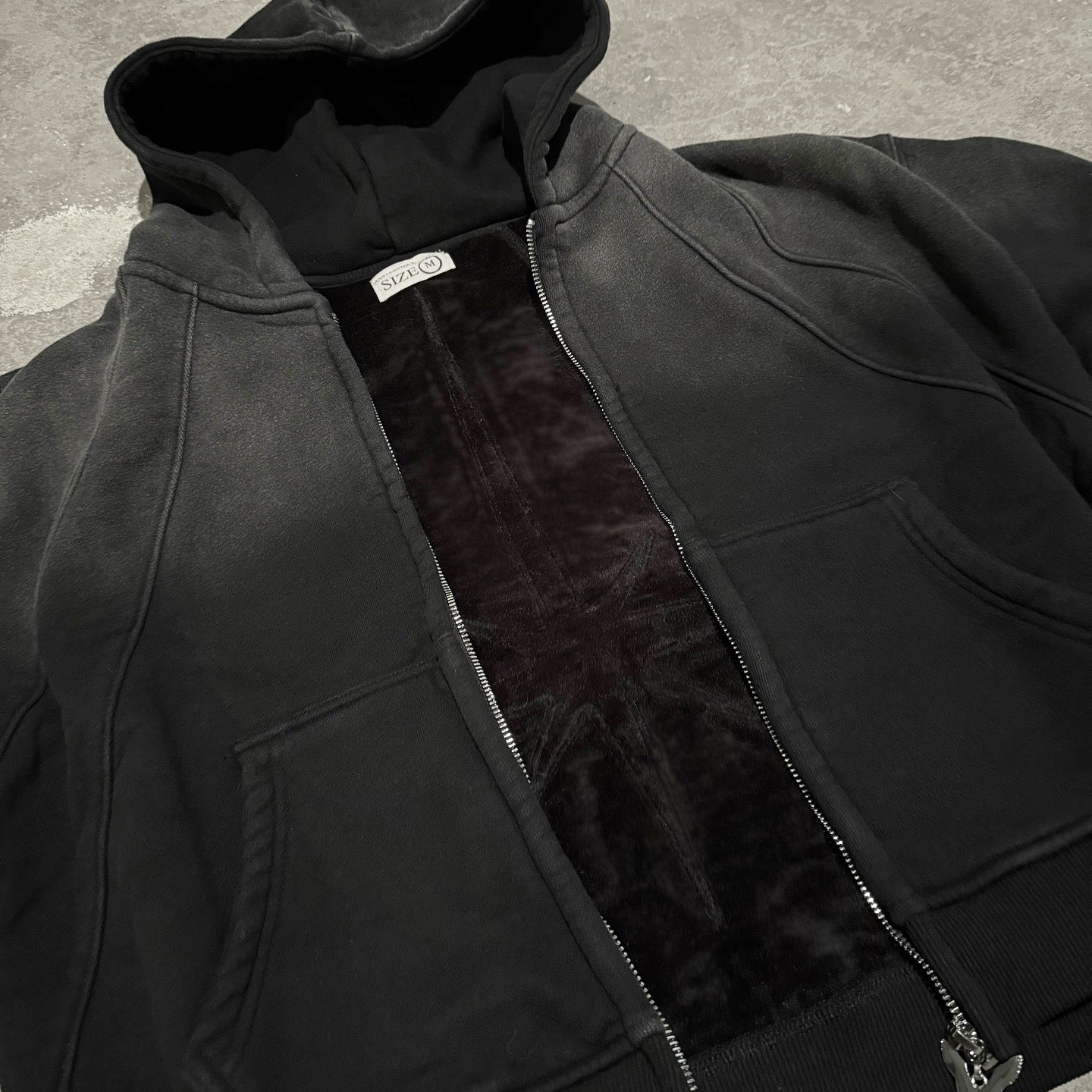 Cropped Star Zip-Up
