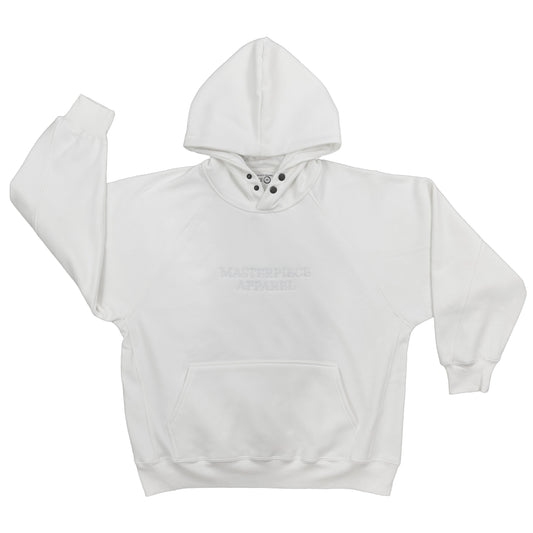 White Oversized Blanket Hoodie